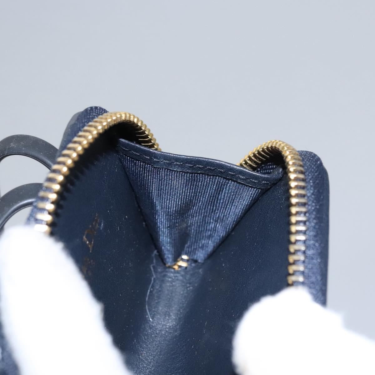 Christian Dior Trotter French Wallet Diorissimo Canvas, Navy, Canvas, Wallet