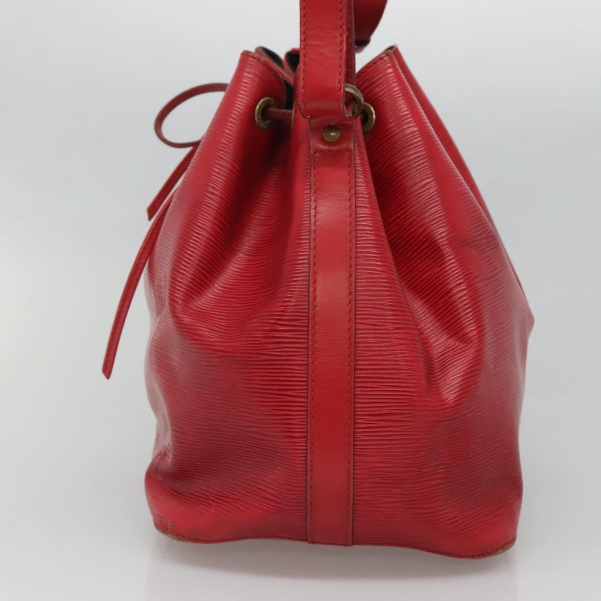Louis Vuitton Petit Noe Handbag Epi Leather, RED, LEATHER, Handbag