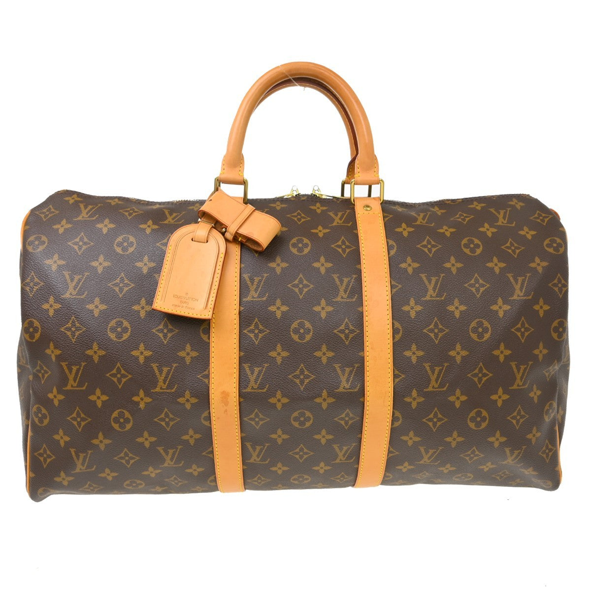 Louis Vuitton Keepall Bag Monogram Canvas, Brown, Canvas, Travel Bag