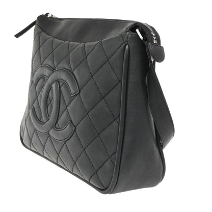 Chanel Vintage Timeless CC Adjustable Shoulder Bag Quilted Caviar, BLACK, LEATHER, Shoulder bag