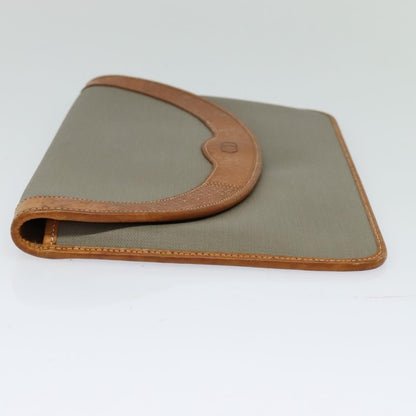 Christian Dior Flap Pouch Canvas, BROWN, CANVAS, Clutche & pouche