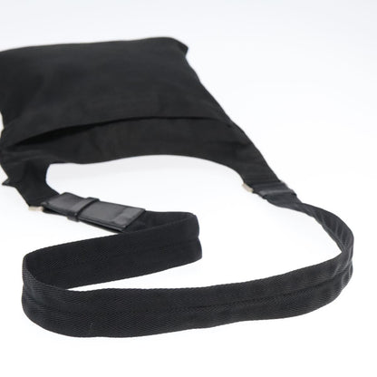 Prada Flat Messenger Bag Tessuto, BLACK, NYLON, Shoulder bag