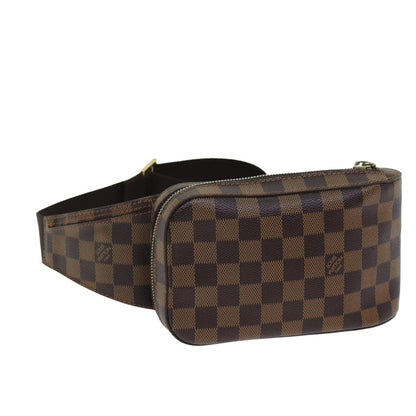 Louis Vuitton Geronimos Waist Bag Damier, BROWN, CANVAS, Travel bag