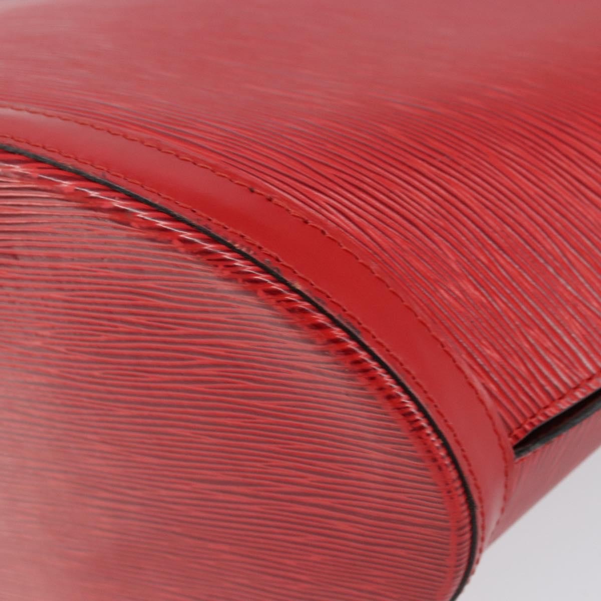 Louis Vuitton Saint Jacques Handbag Epi Leather, RED, LEATHER, Shoulder bag