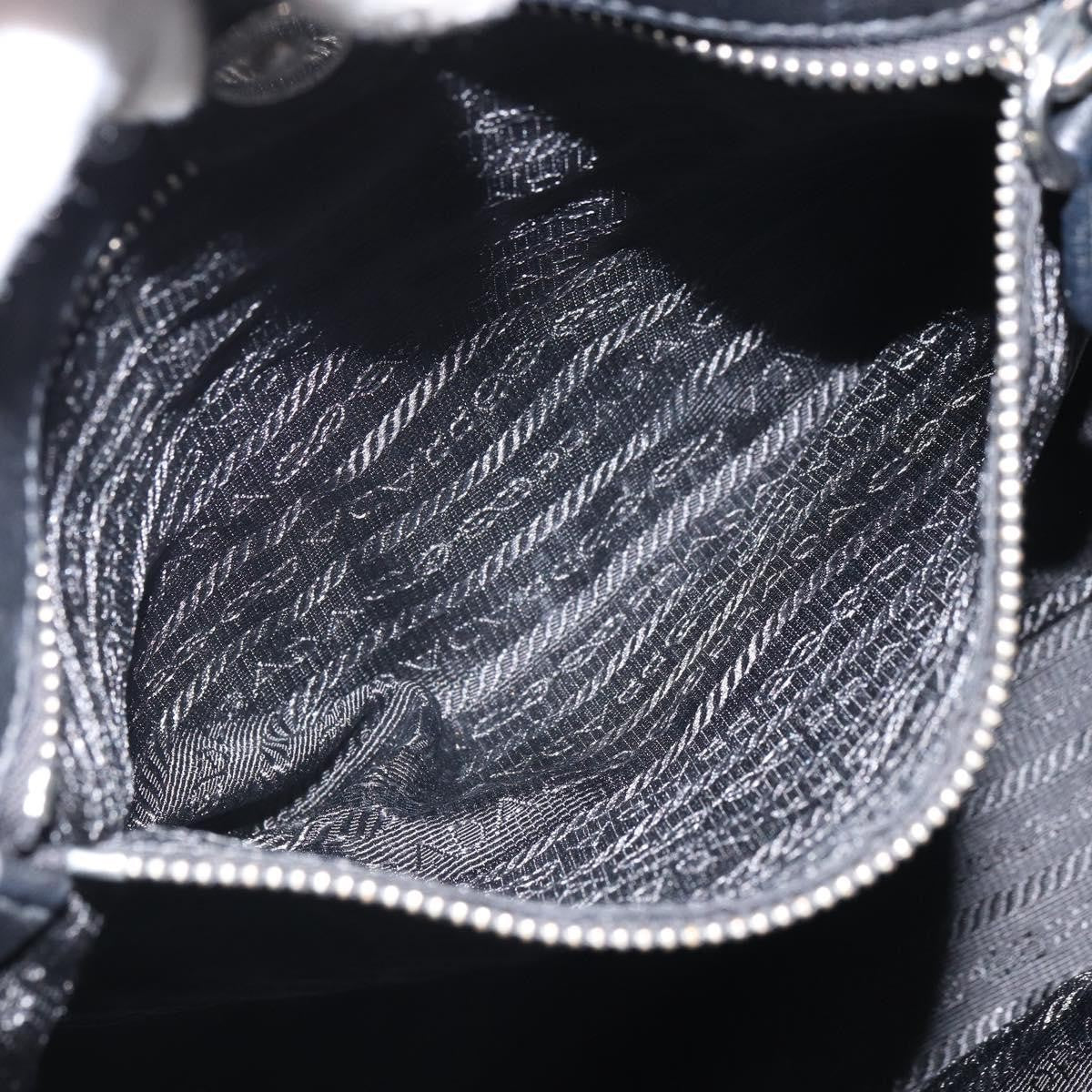 Prada Bow Tote Tessuto with Leather, Black, Nylon, Tote Bag