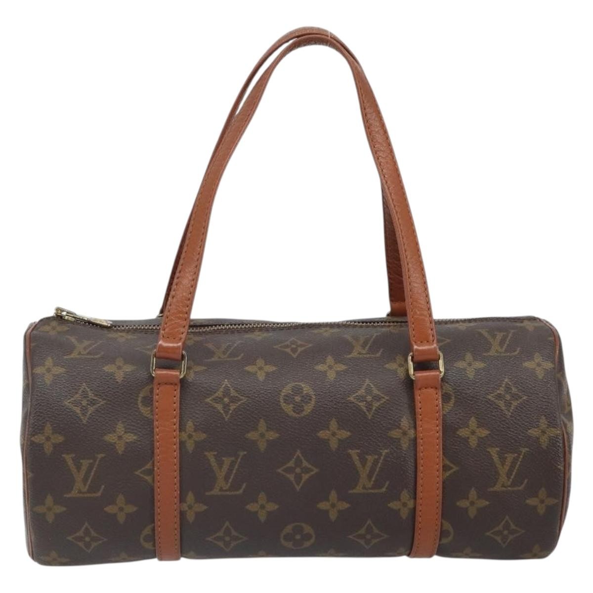 Louis Vuitton Papillon Handbag Monogram Canvas, BROWN, CANVAS, Handbag