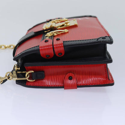 Louis Vuitton Trunk Clutch Epi Leather, RED, LEATHER, Clutche & pouche