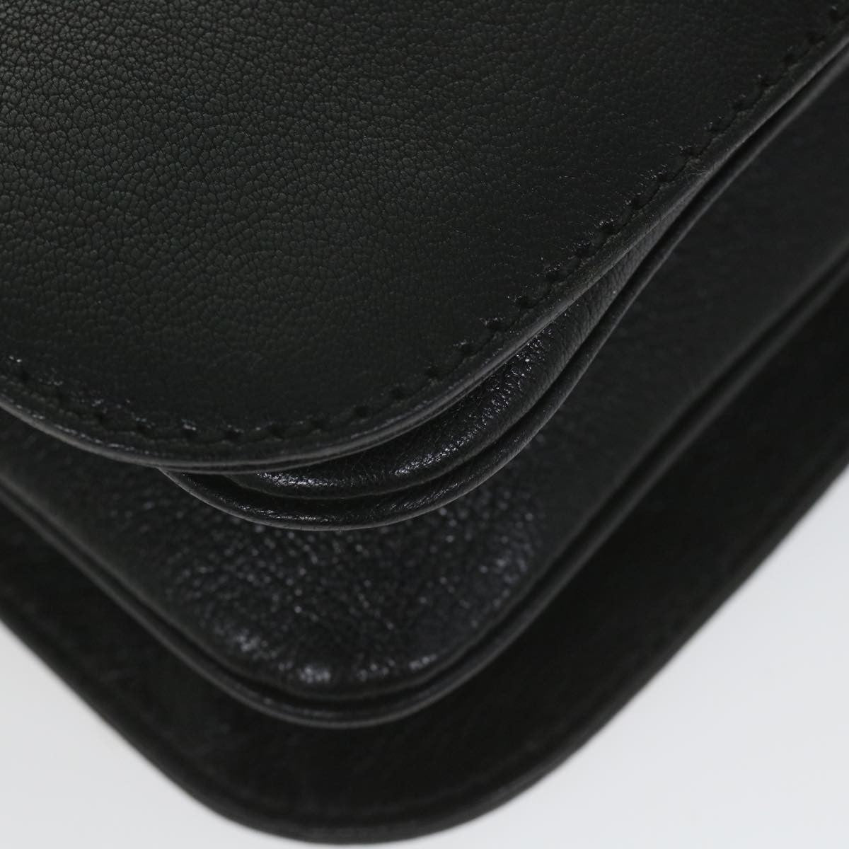 Gucci Blondie Flap Bag Leather, Black, Leather, Shoulder Bag