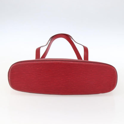 Louis Vuitton Lussac Handbag Epi Leather, RED, LEATHER, Shoulder bag