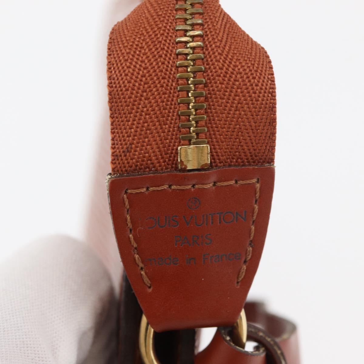 Louis Vuitton Pochette Accessoires Epi Leather, Brown, Leather, Clutch