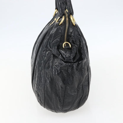 Prada Vintage Handbag Leather, BLACK, LEATHER, Handbag