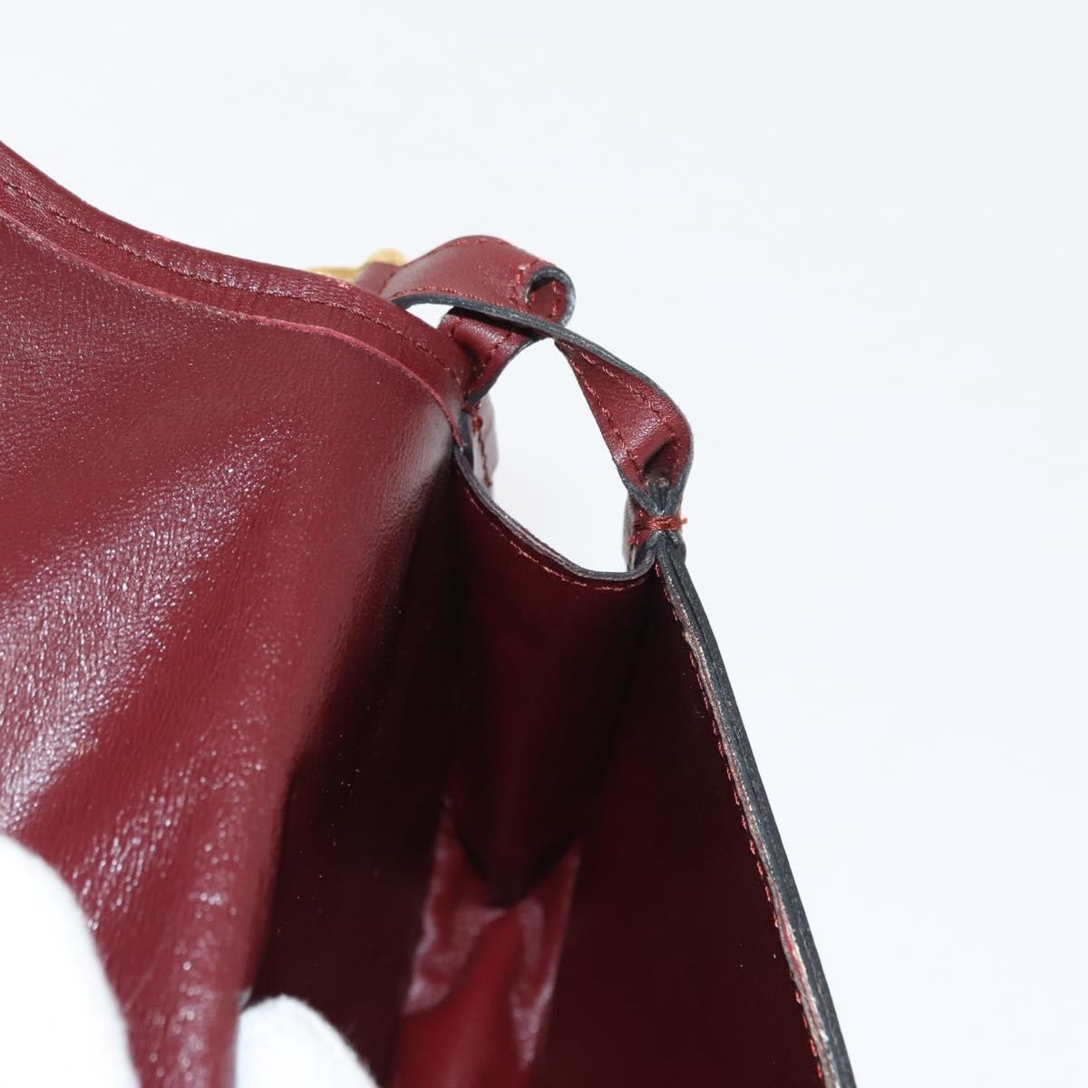cartier Must de Cartier Shoulder Bag Leather, BURGUNDY, LEATHER, Shoulder bag