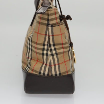 Burberry Nova Handbag Check Pattern, BEIGE, CANVAS, Handbag