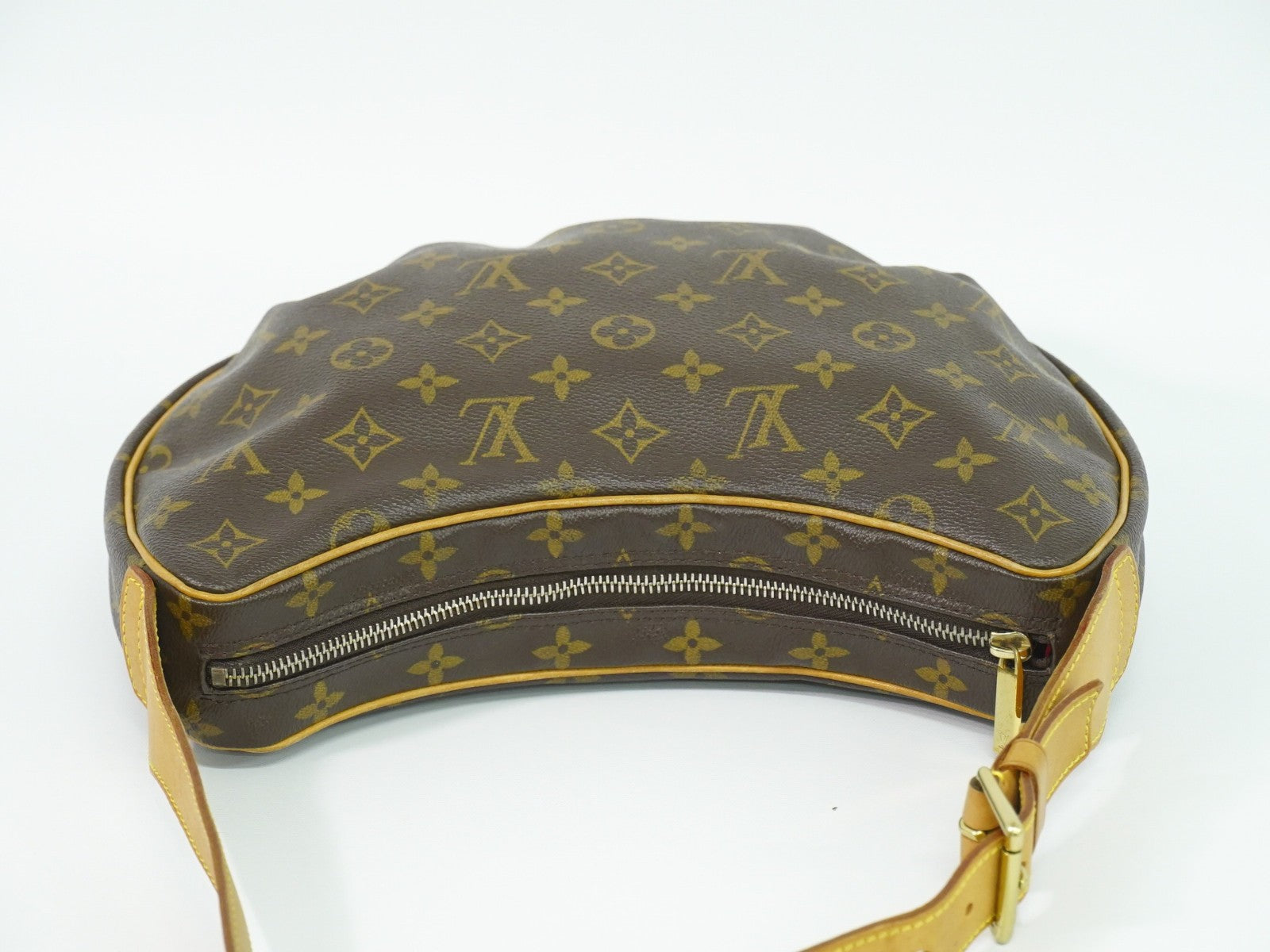 Louis Vuitton Croissant Handbag Monogram Canvas, BROWN, CANVAS, Shoulder bag