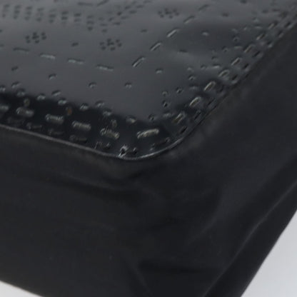 Prada Vintage Tote Tessuto with Leather, BLACK, PATENT_LEATHER, Tote bag
