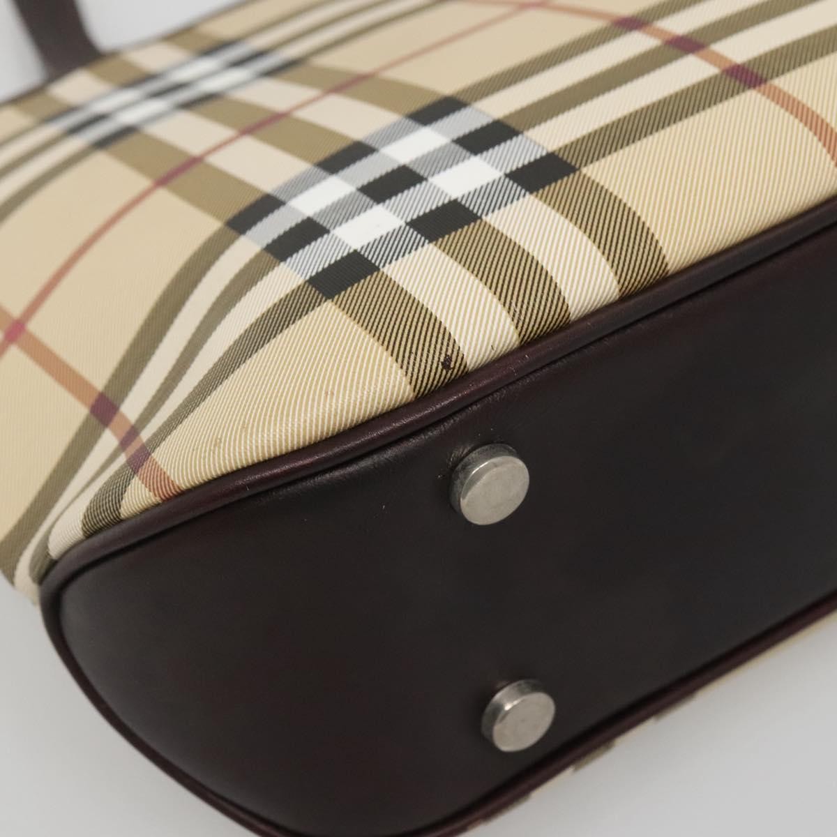 Burberry Nova Check Handbag Nova Check Canvas, BEIGE, CANVAS, Handbag