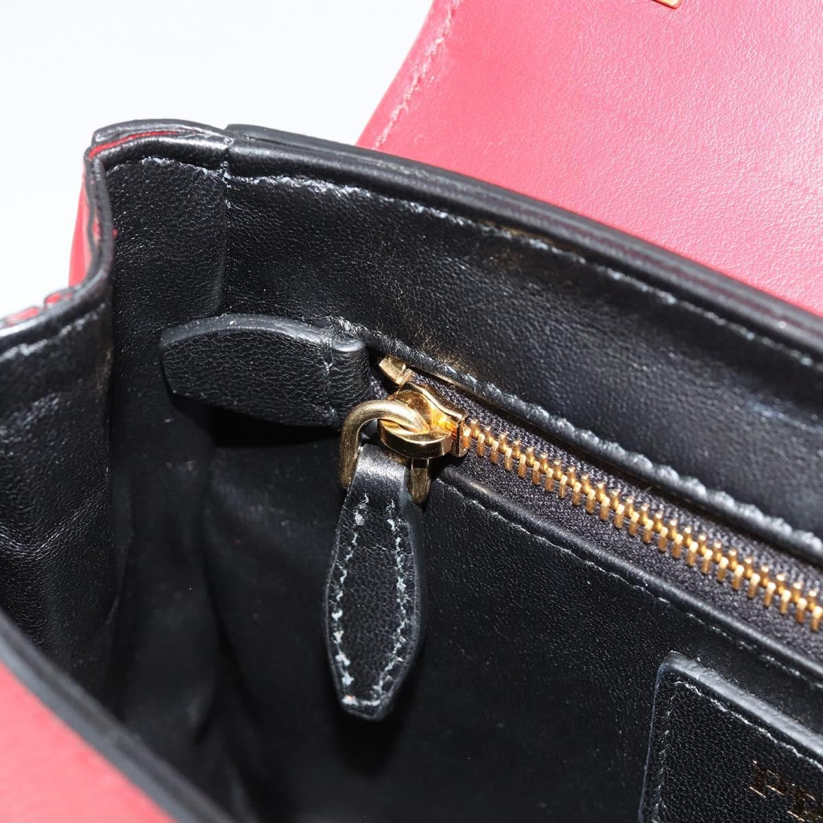 Prada Sidonie Top Handle Bag Saffiano Leather, Red, Leather, Handbag