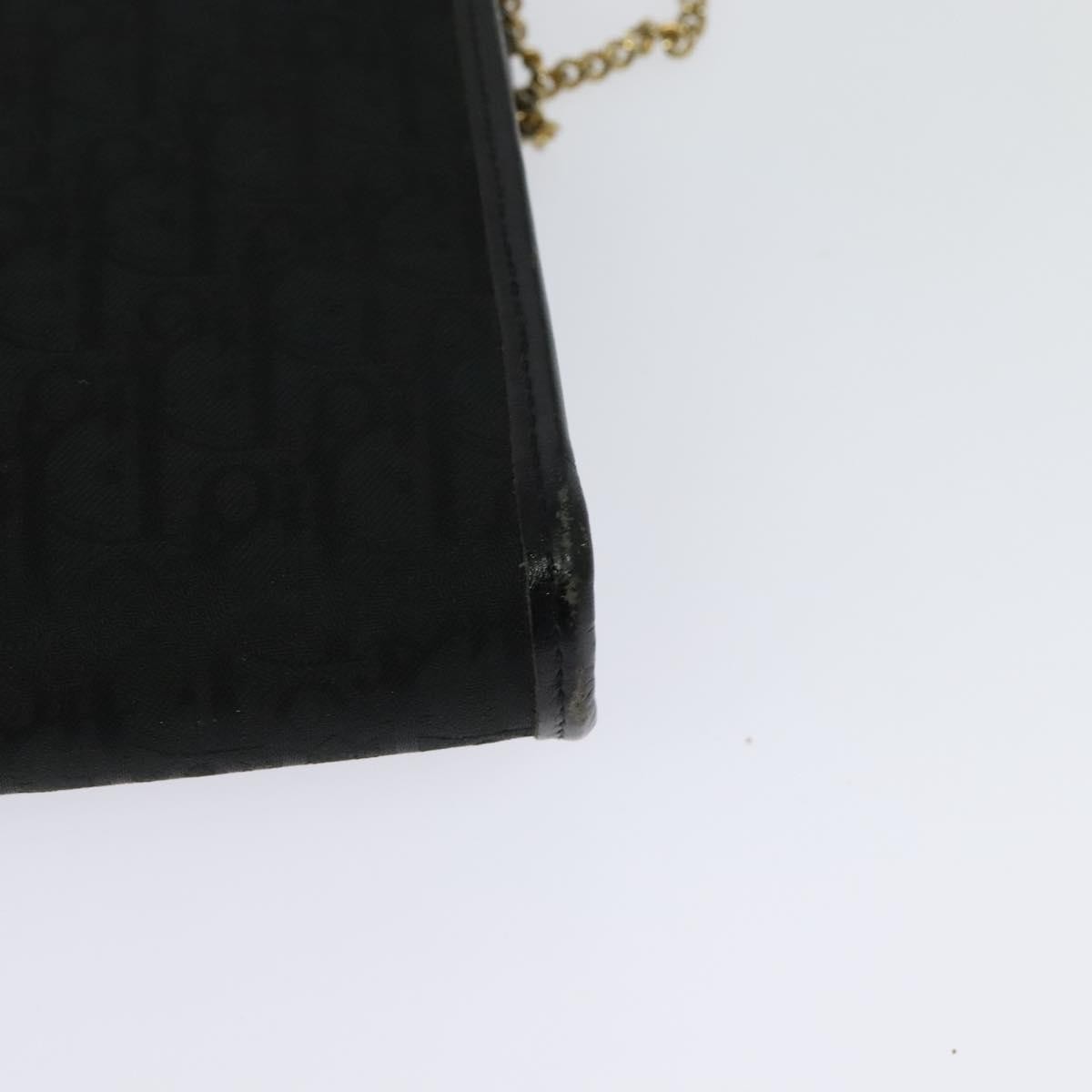 Christian Dior Vintage Trotter Crossbody Bag Canvas, BLACK, CANVAS, Shoulder bag