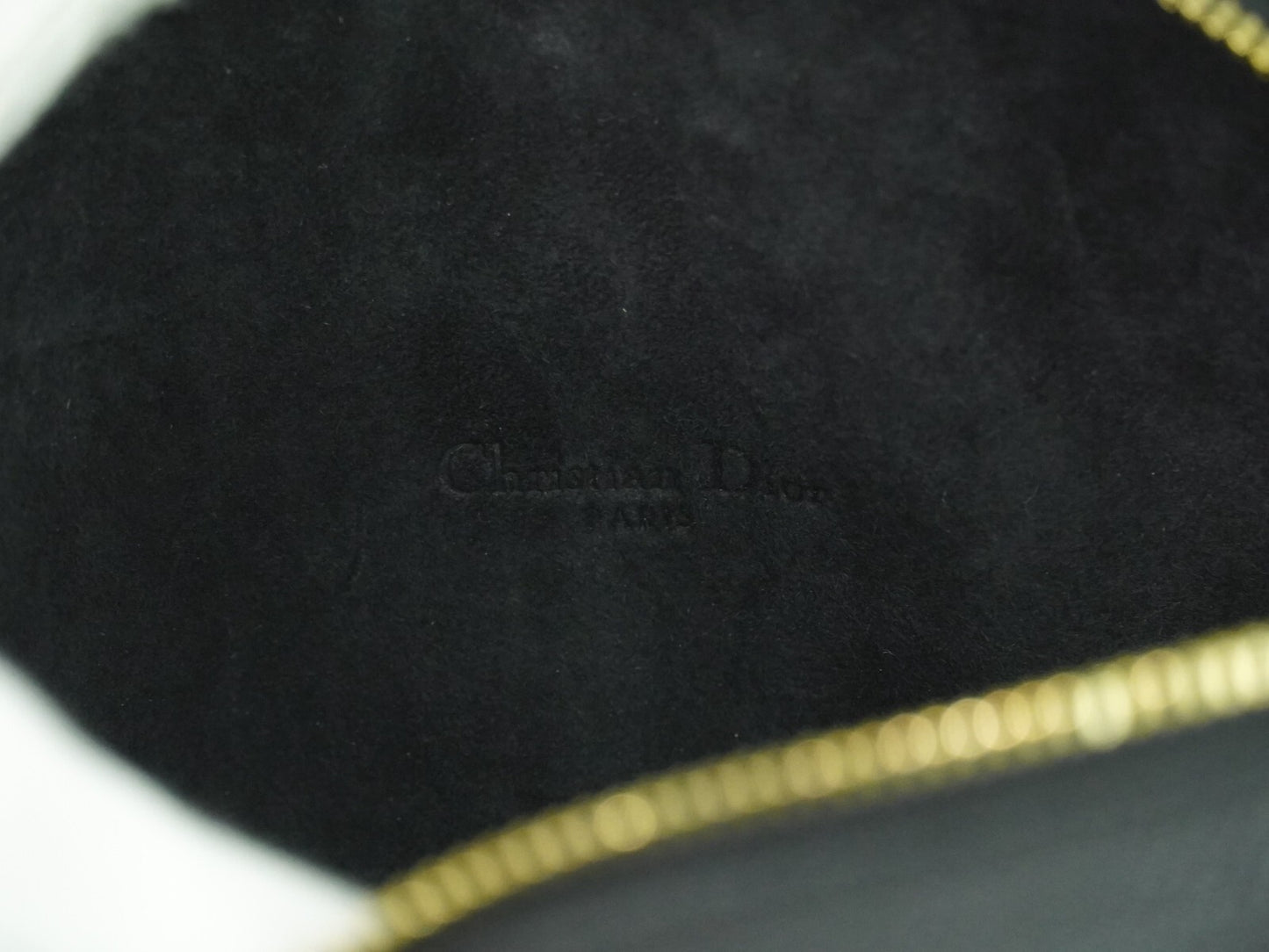 Christian Dior Caro Double Pouch Crossbody Bag Leather, BLACK, LEATHER, Crossbody bag