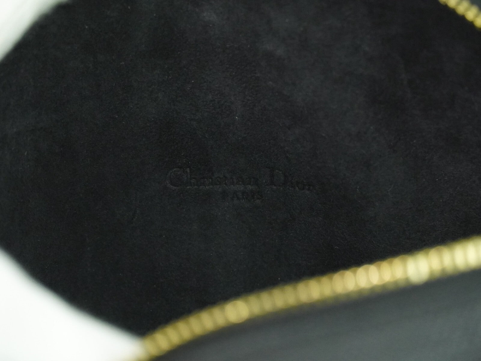 Christian Dior Caro Double Pouch Crossbody Bag Leather, BLACK, LEATHER, Crossbody bag