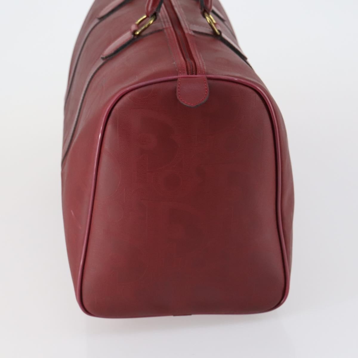 Christian Dior Vintage Trotter Duffle Bag Diorissimo Canvas, RED, PVC, Travel bag