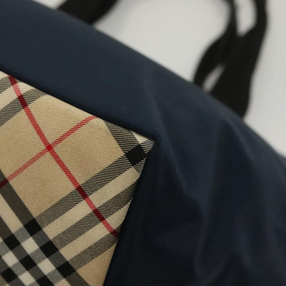 Burberry Nova Check Tote Nylon, NAVY, NYLON, Tote bag