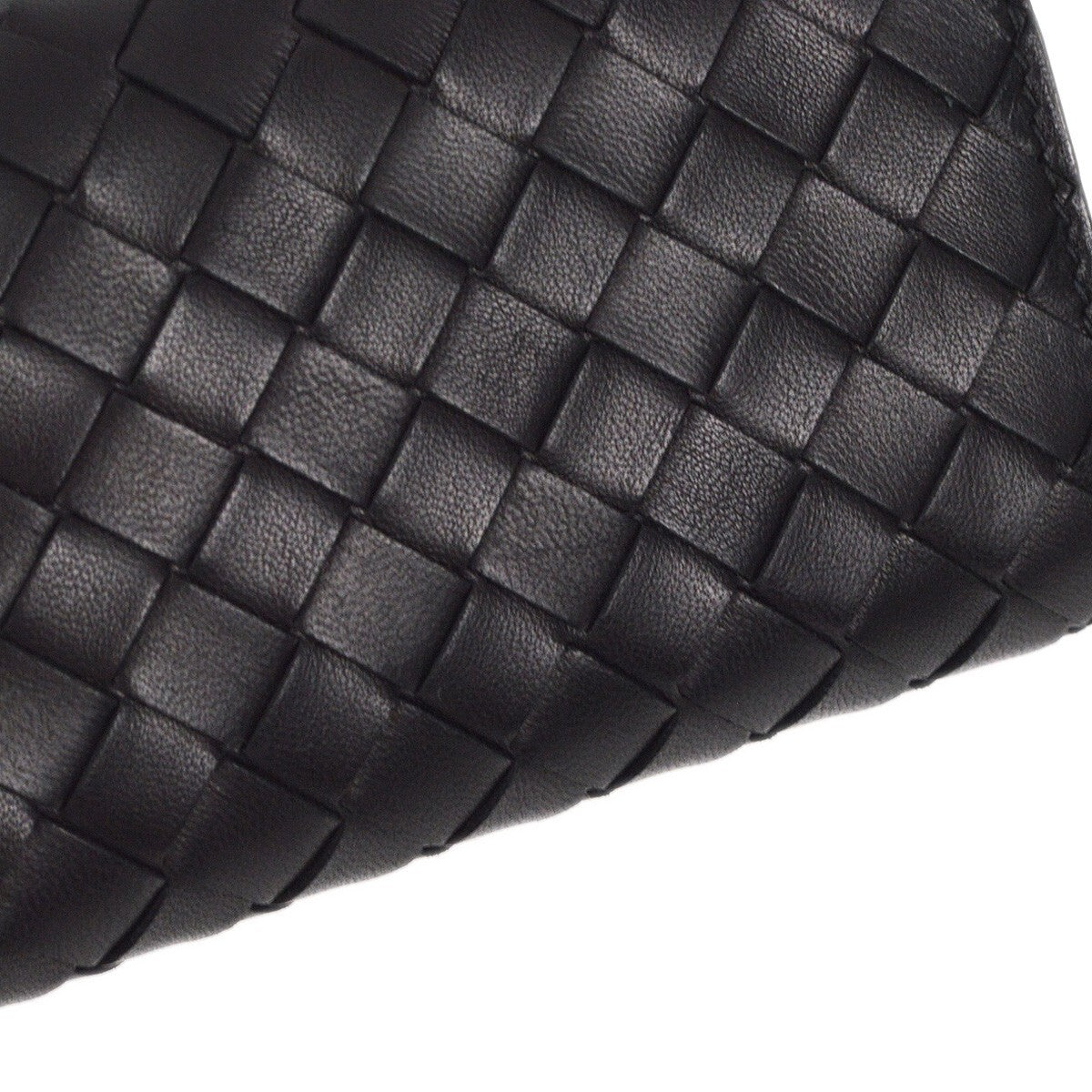 Bottega Veneta Knotted Keyring Leather, BLACK, LEATHER, Charms and Keychains