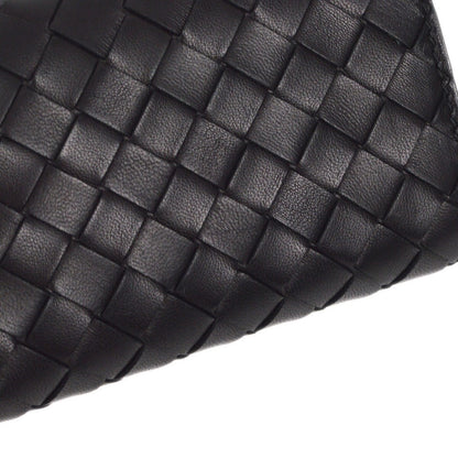 Bottega Veneta Knotted Keyring Leather, BLACK, LEATHER, Charms and Keychains