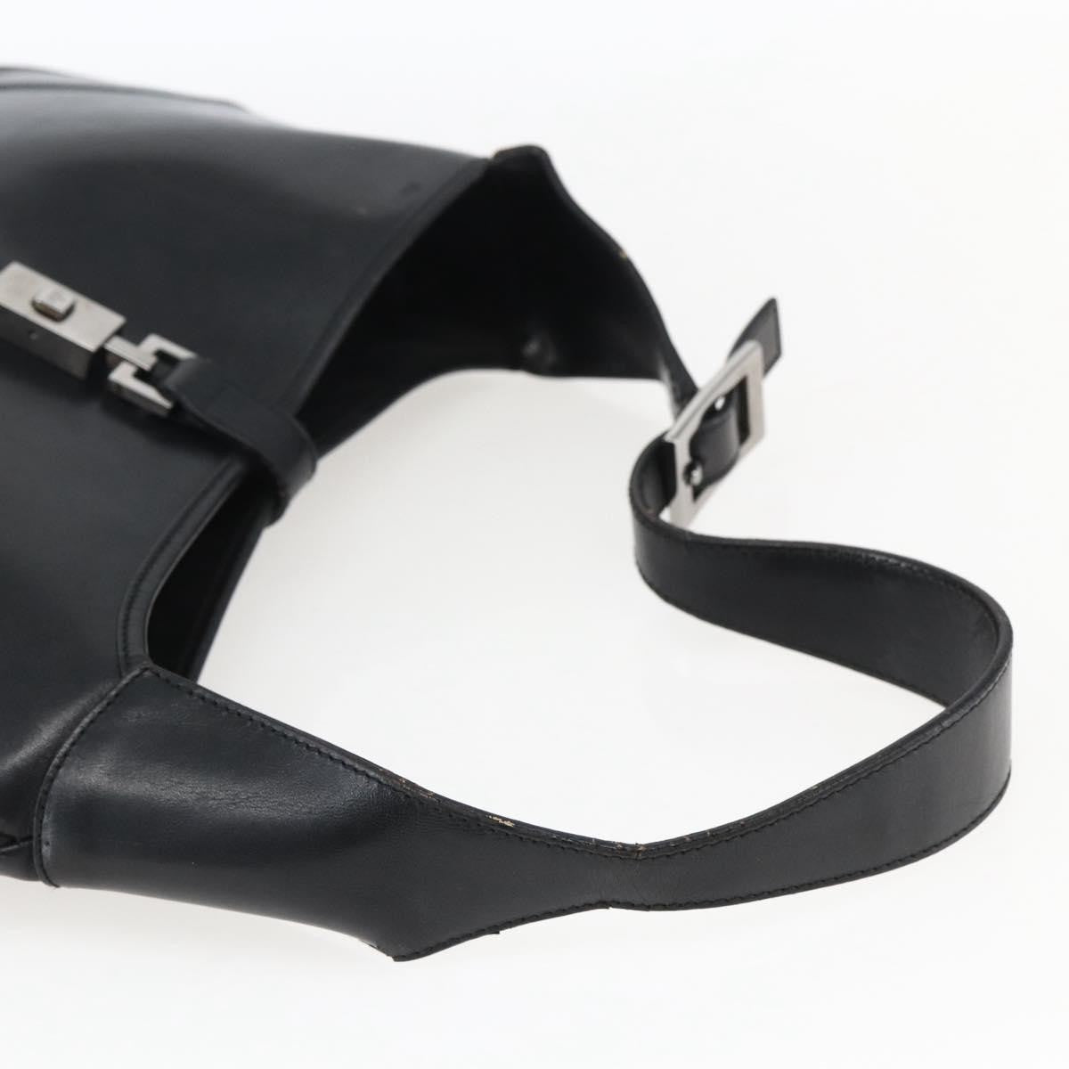 Gucci Jackie O Bouvier Hobo Leather, BLACK, LEATHER, Shoulder bag