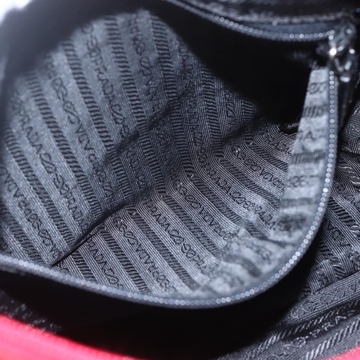 Prada Zip Buckle Messenger Bag Tessuto, Red, Nylon, Shoulder Bag