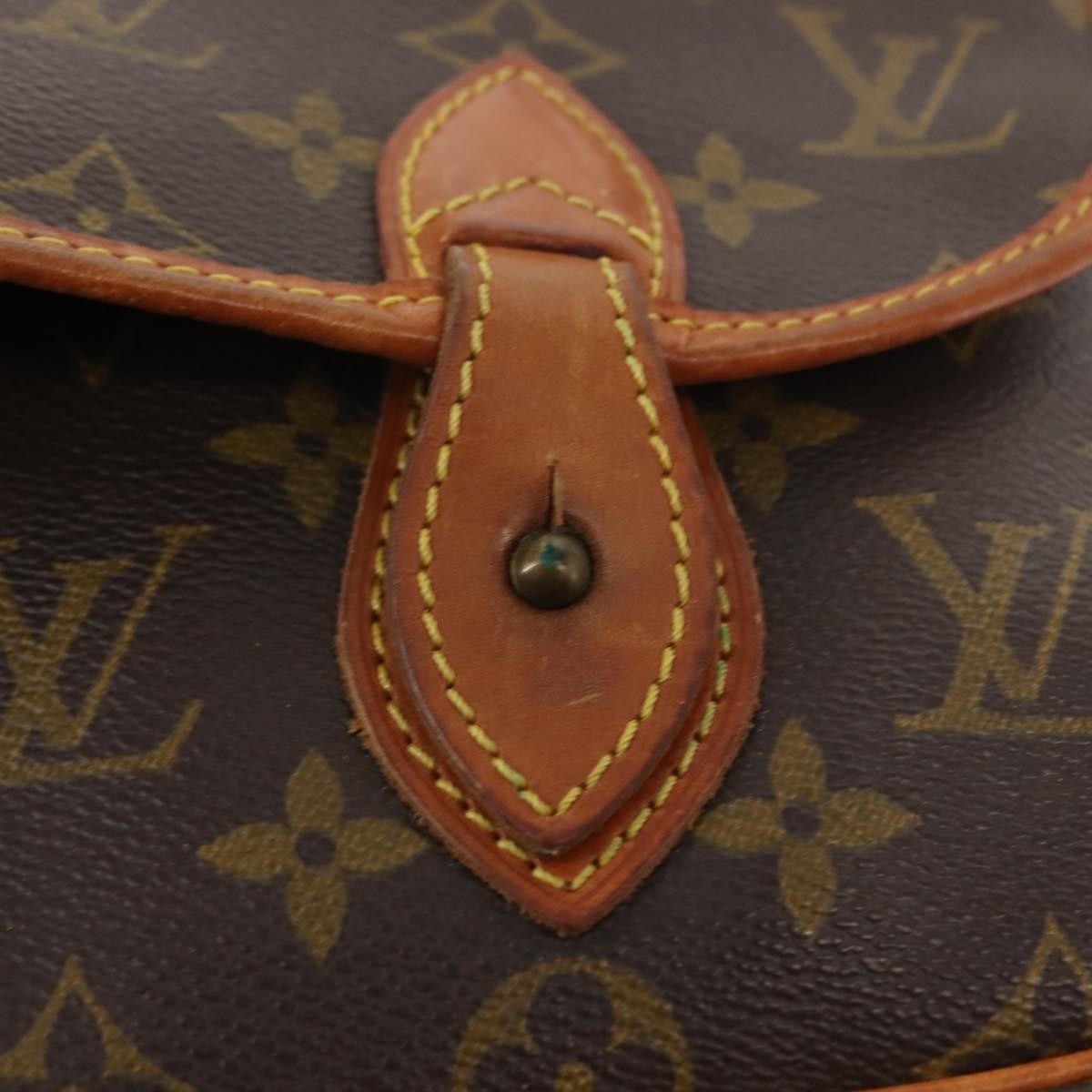 Louis Vuitton Sac Gibeciere Messenger Bag Monogram Canvas, BROWN, CANVAS, Crossbody bag