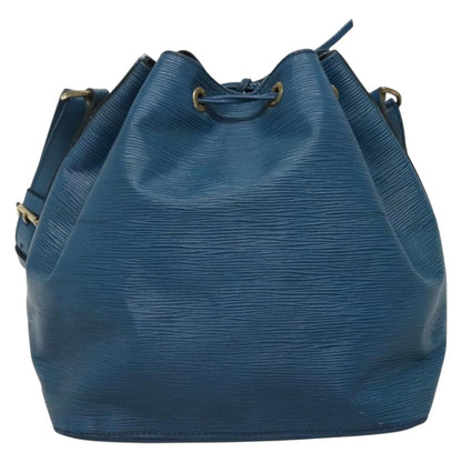 Louis Vuitton Petit Noe Handbag Epi Leather, BLUE, LEATHER, Handbag