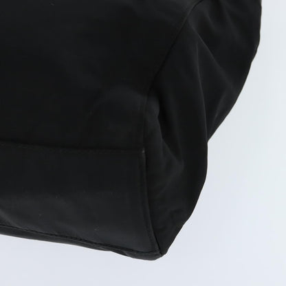 Prada Resin Handle Tote Tessuto, Black, Nylon, Tote Bag