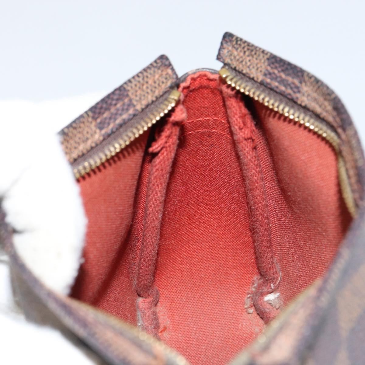 Louis Vuitton Trousse Make Up Bag Damier Canvas, BROWN, CANVAS, Clutche & pouche