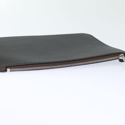 Louis Vuitton Neverfull Pochette Leather, BROWN, LEATHER, Clutche & pouche