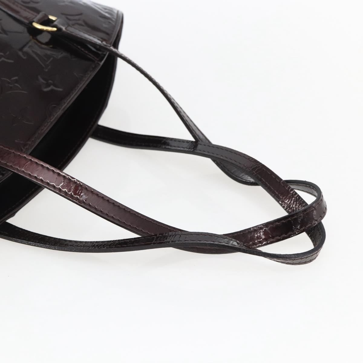 Louis Vuitton Avalon Handbag Monogram Vernis, PURPLE, PATENT_LEATHER, Tote bag