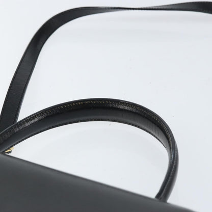 Bally Vintage Handbag Leather, BLACK, LEATHER, Handbag