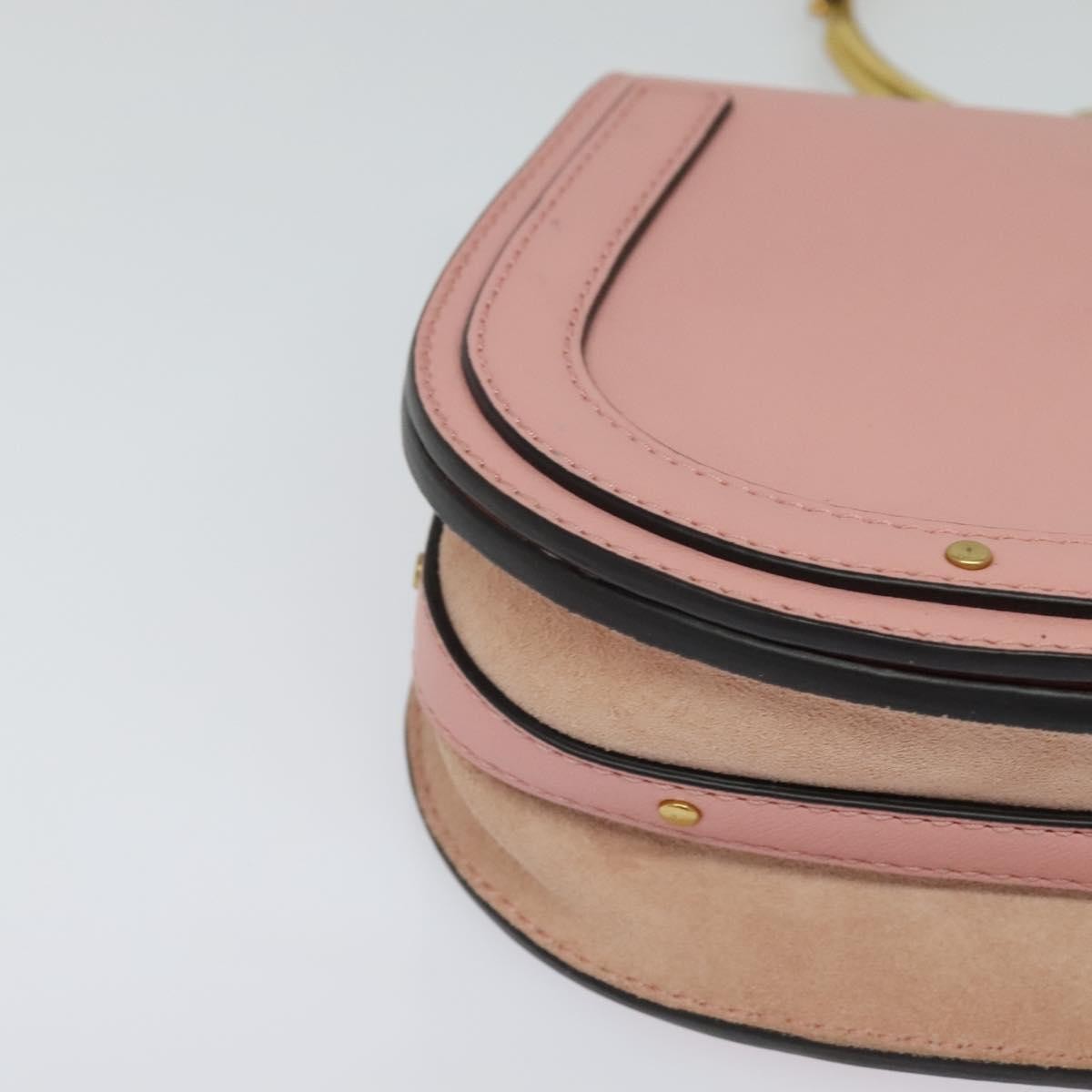 Chloe Nile Crossbody Bag Leather, Pink, Leather, Handbag