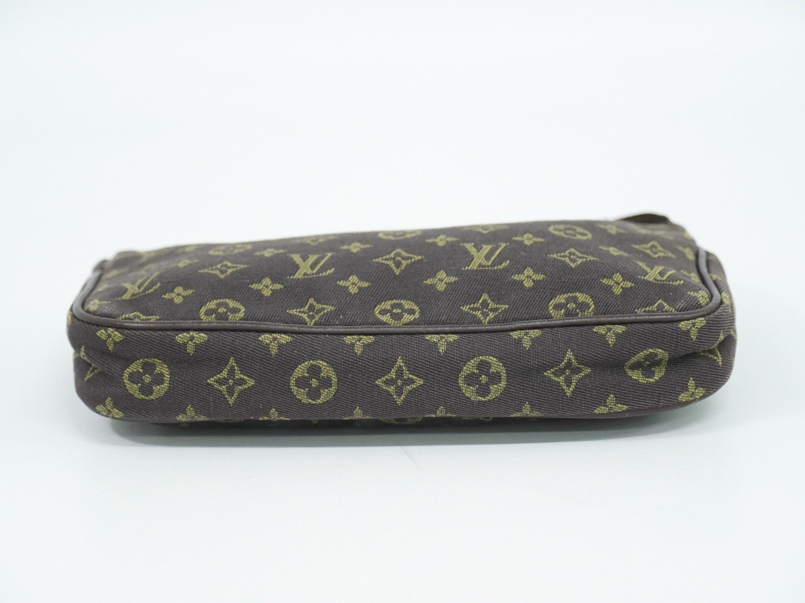 Louis Vuitton Mini pochette accessoire Min Lin Canvas, BROWN, CANVAS, Clutche & pouche