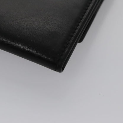 Salvatore Ferragamo Gancini Flap Wallet Leather, BLACK, LEATHER, Wallets