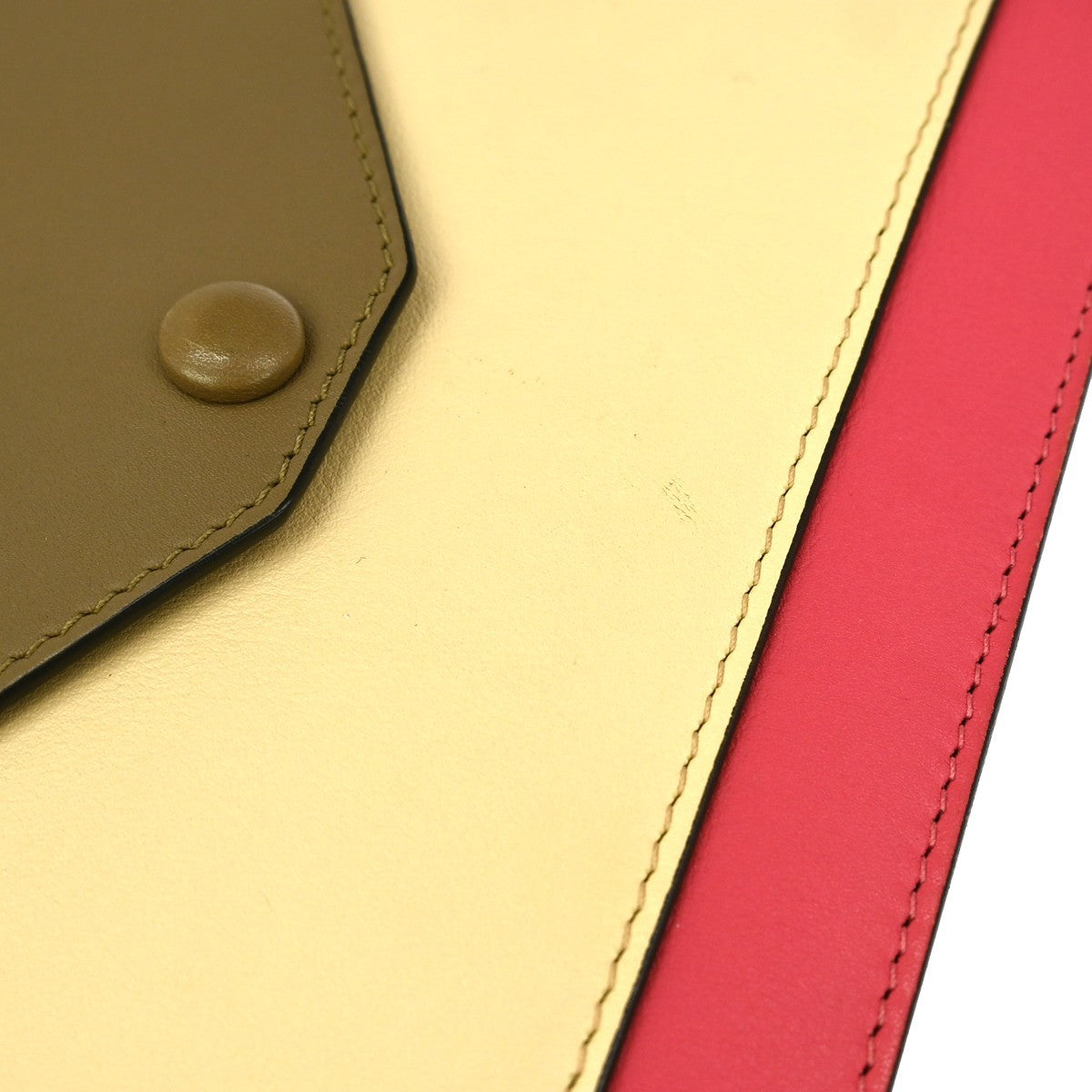 Celine Pocket Clutch on Chain Leather, MULTICOLOUR, LEATHER, Clutche & pouche