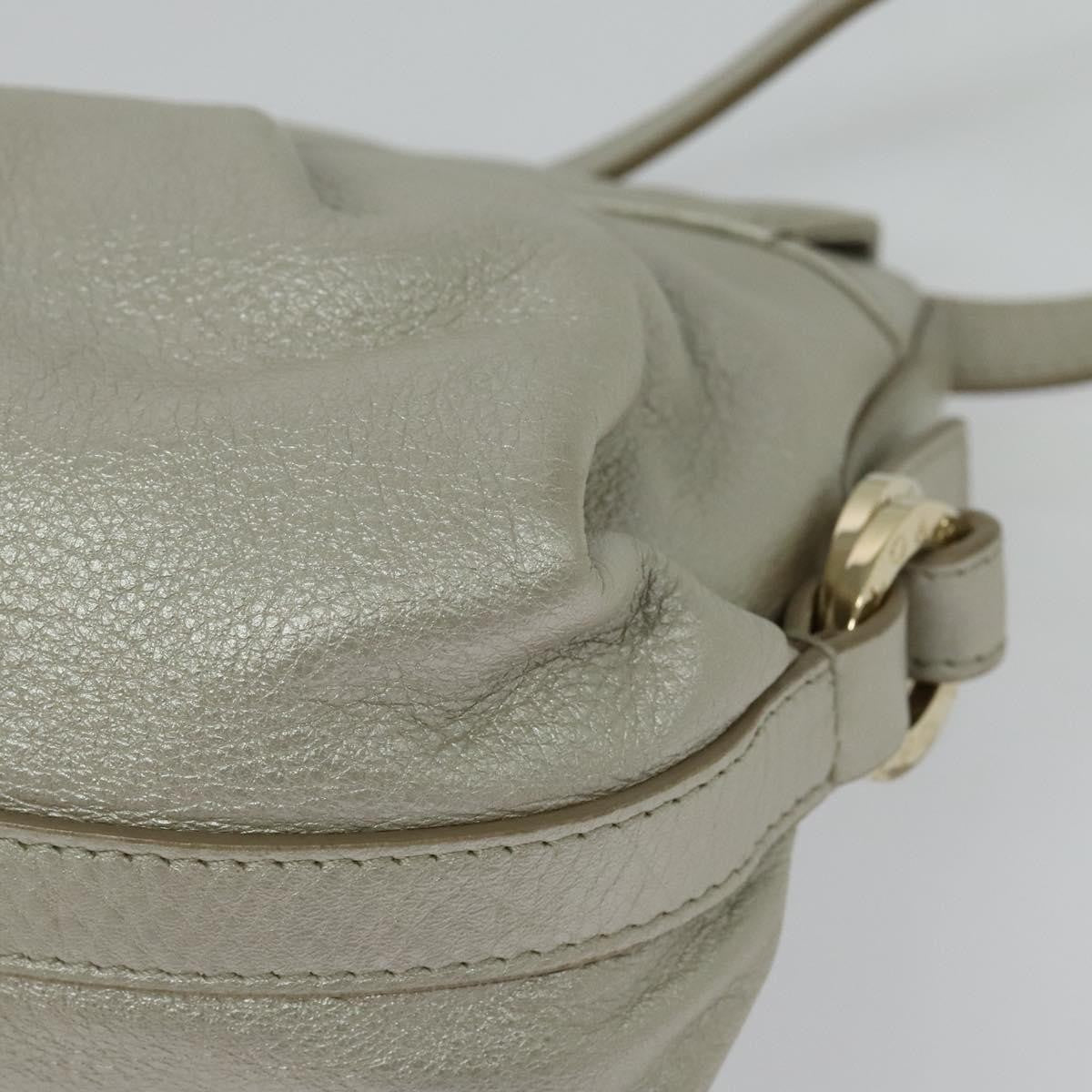 Bvlgari Chandra Flap Shoulder Bag Leather, SILVER, LEATHER, Shoulder bag