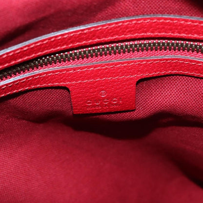 Gucci Logo Drawstring Backpack Striped Canvas, RED, CANVAS, Backpack