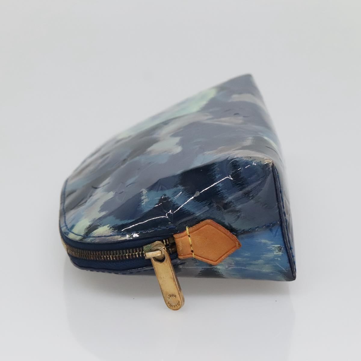 Louis Vuitton Cosmetic Pouch Monogram Vernis, BLUE, PATENT_LEATHER, Clutche & pouche