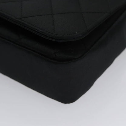 Chanel Camellia Charms Wallet on Chain Silk, BLACK, SATIN, Wallets