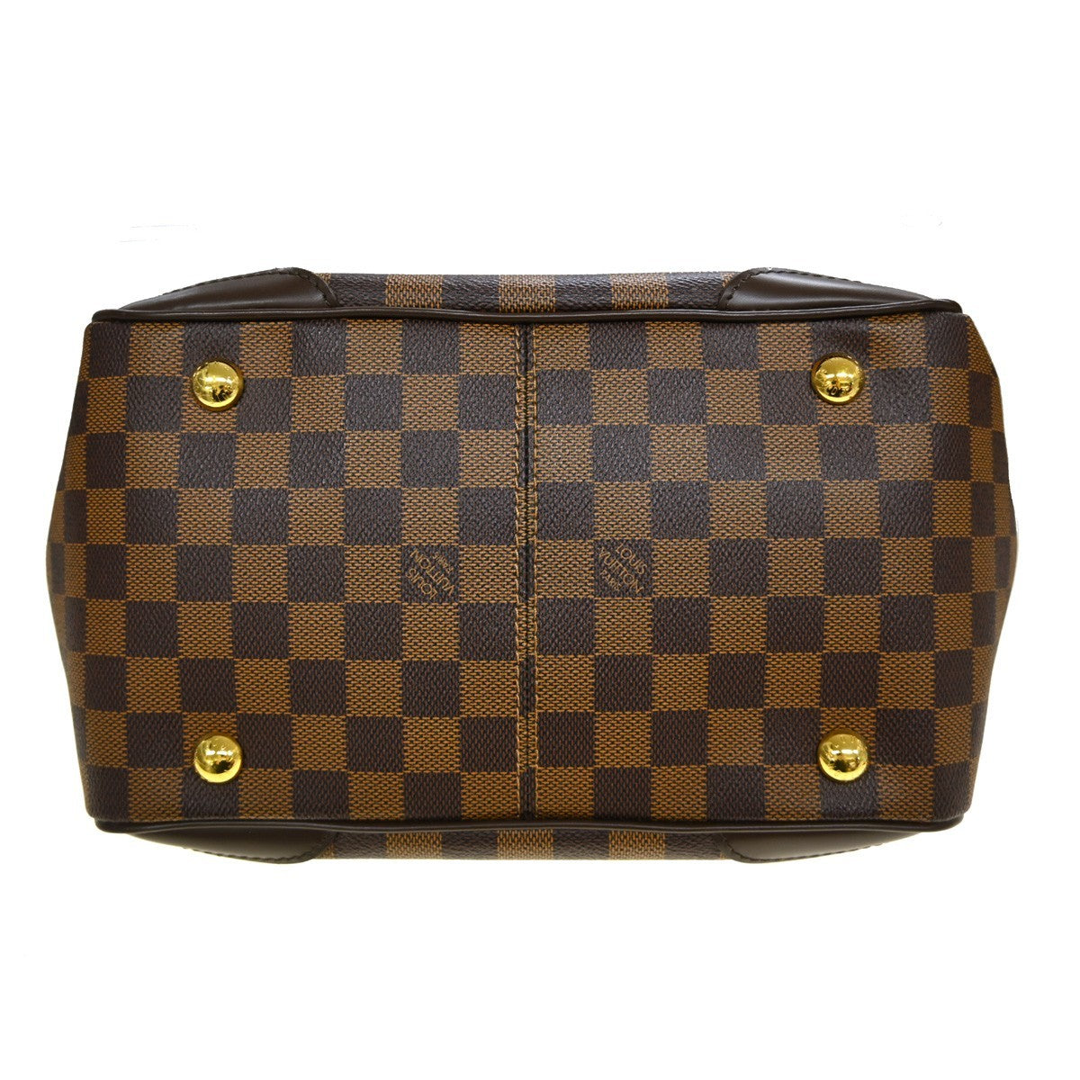 Louis Vuitton Verona Handbag Damier, Brown, Canvas, Shoulder Bag