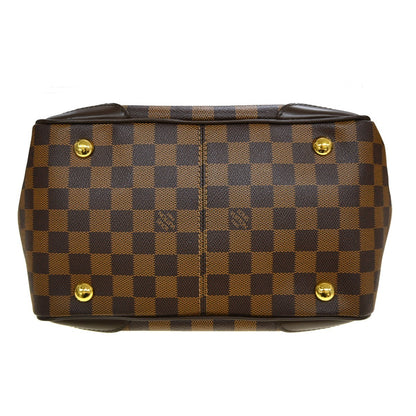 Louis Vuitton Verona Handbag Damier, Brown, Canvas, Shoulder Bag