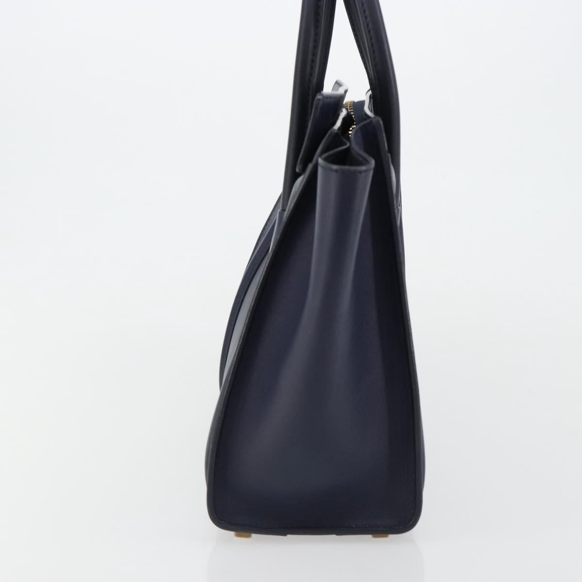 Celine Tricolor Luggage Bag Leather, Navy, Leather, Handbag