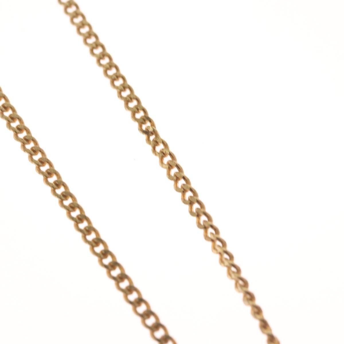 Christian Dior CD Pendant Necklace Metal, GOLD, METAL, Necklace