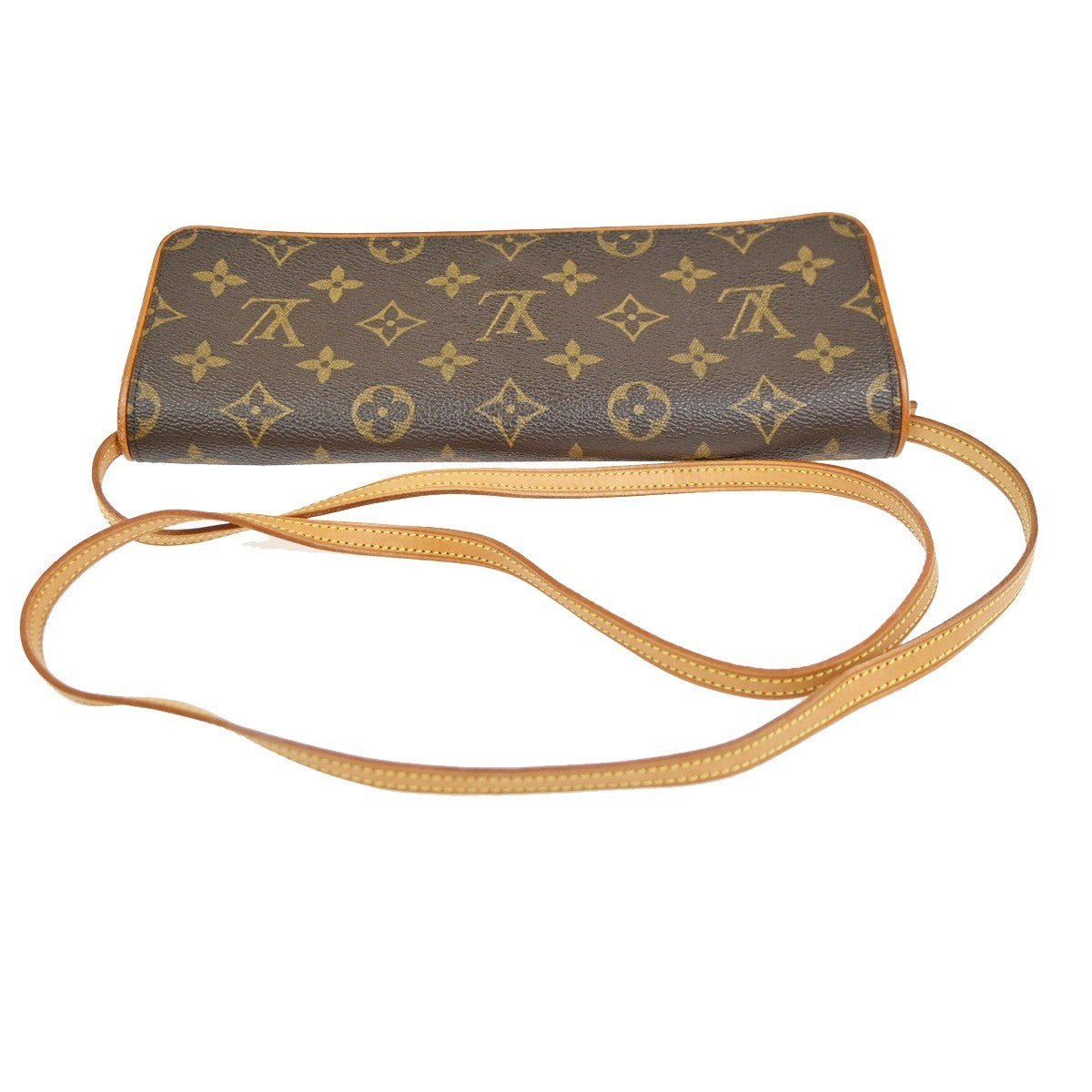 Louis Vuitton Twin Handbag Monogram Canvas, Brown, Canvas, Clutch